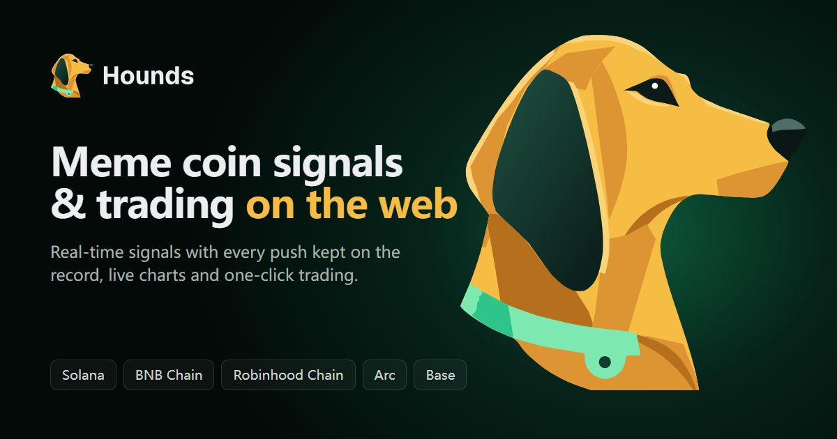 Hounds.fun website screenshot