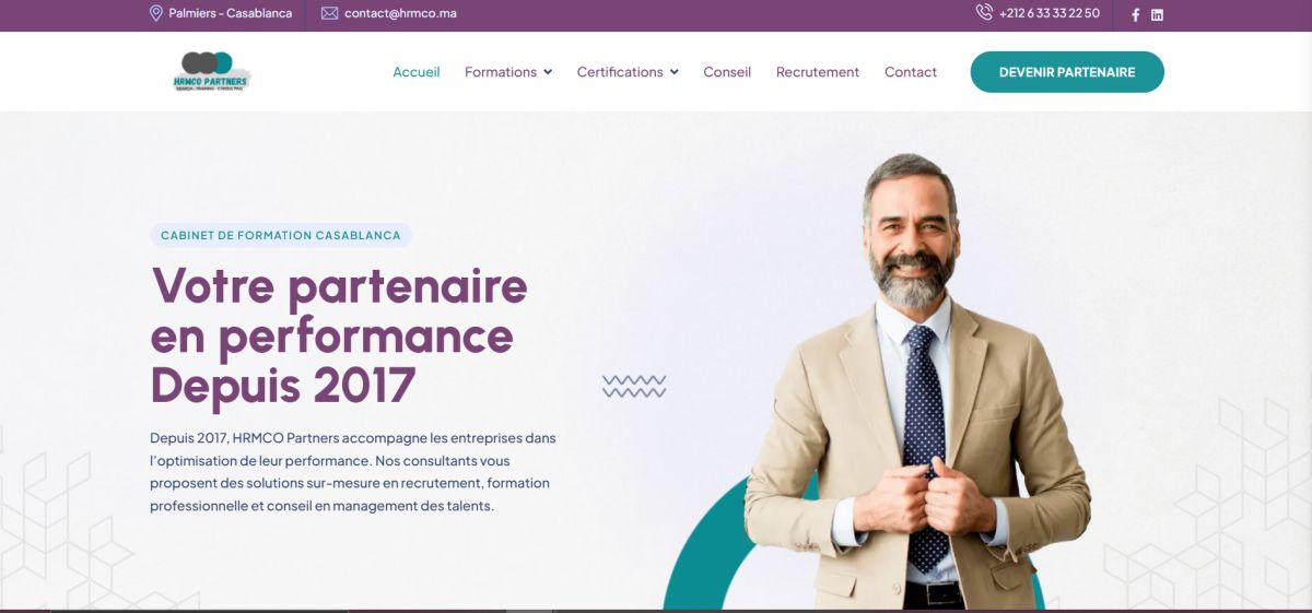 HRMCO PARTNERS website screenshot