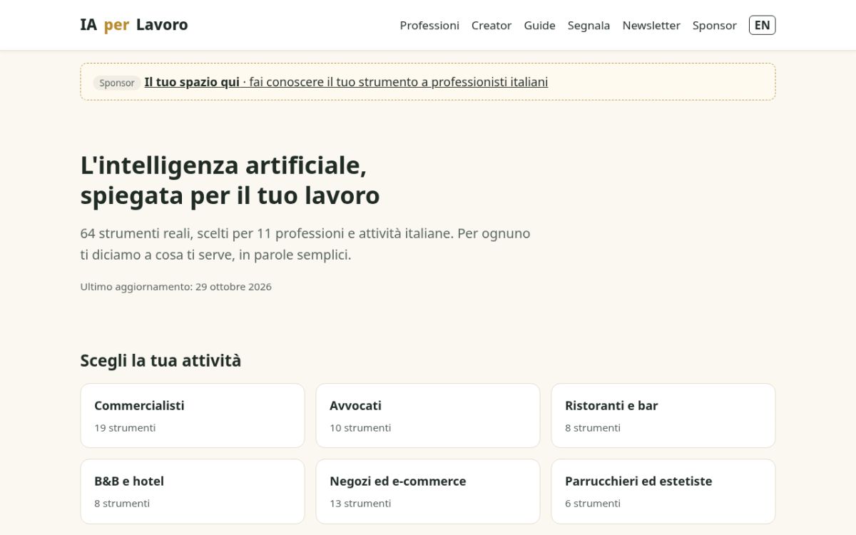 IA per Lavoro screenshot