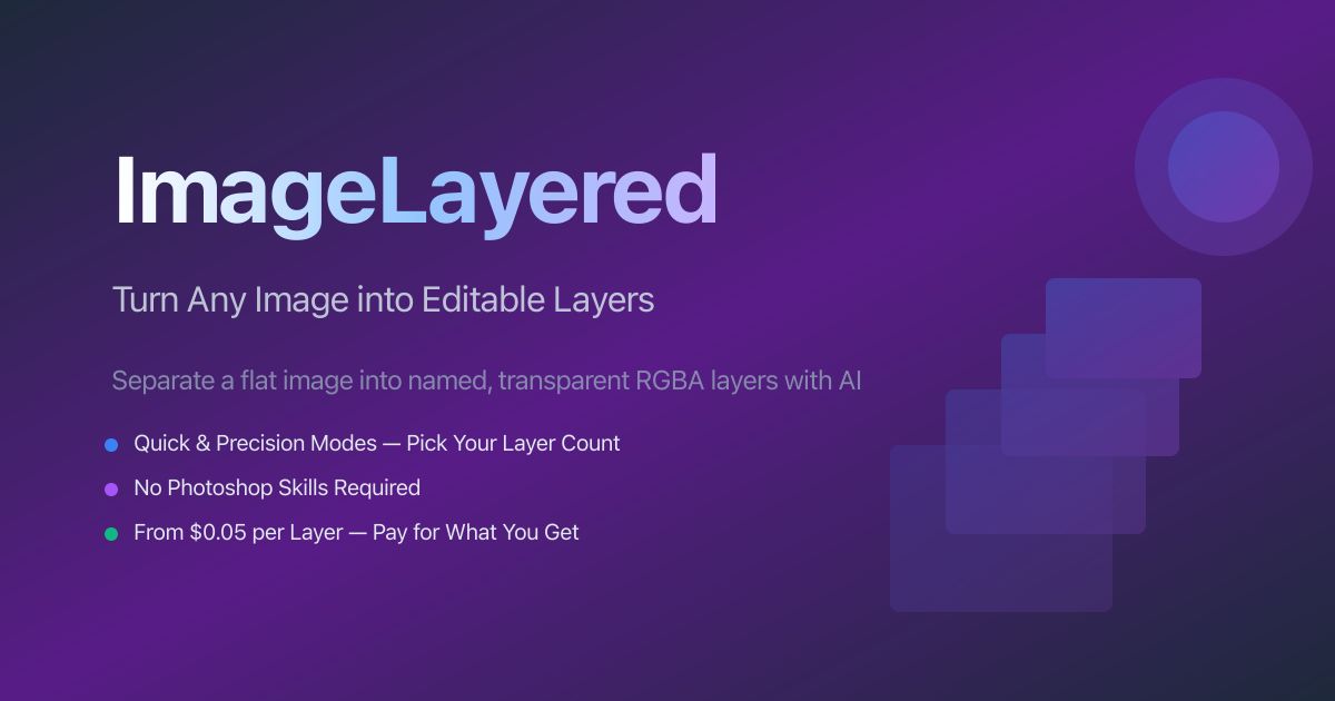 ImageLayered website screenshot