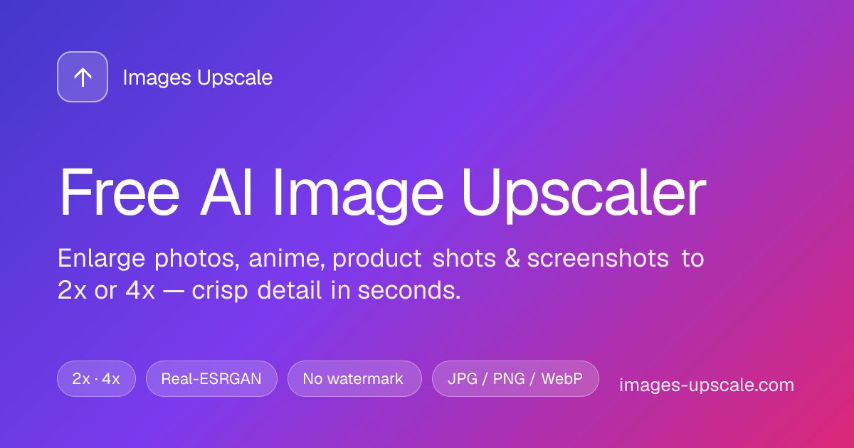 Images Upscale screenshot