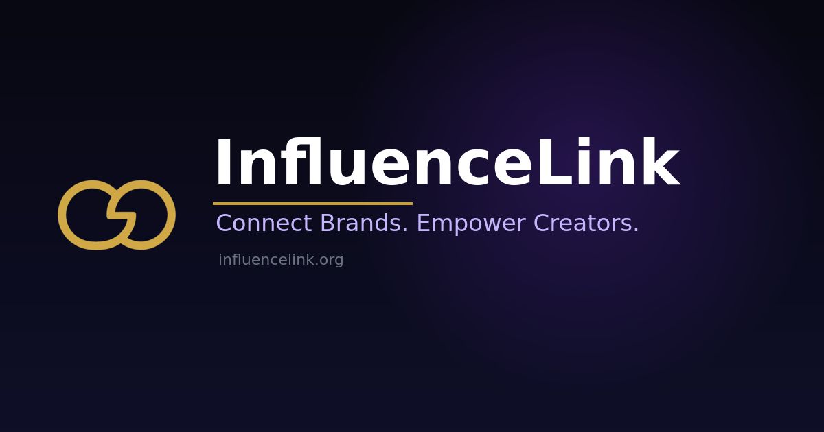 InfluenceLink website screenshot