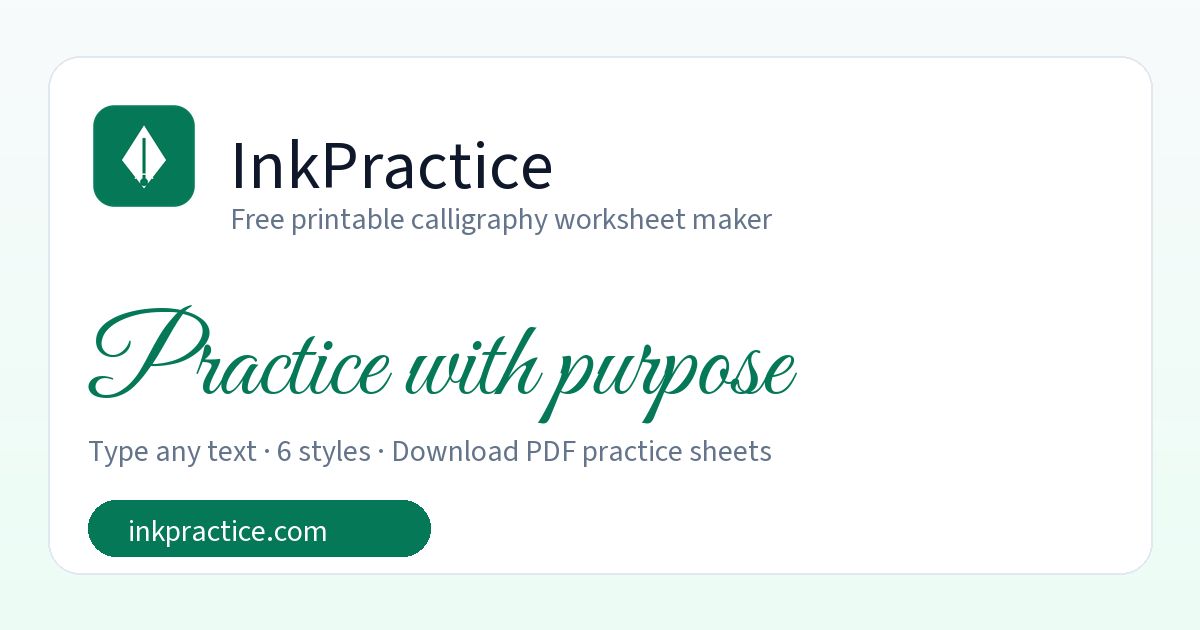 InkPractice screenshot