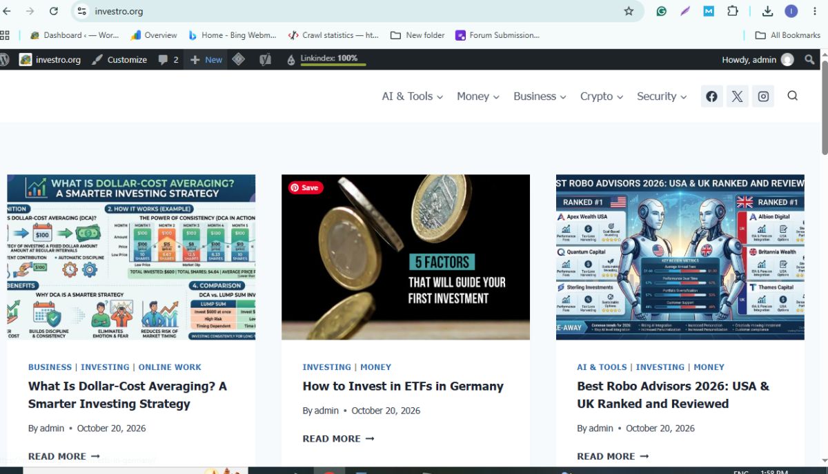 Investro screenshot