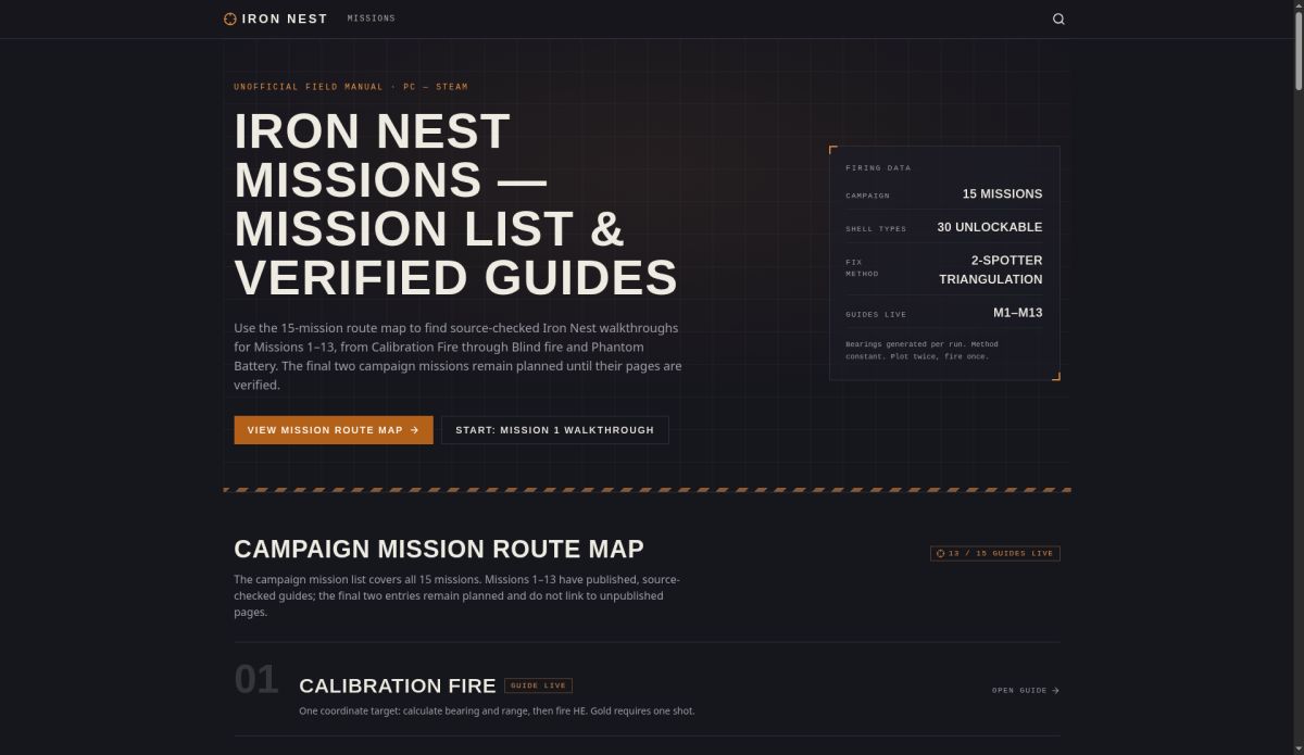 Iron Nest Missions screenshot