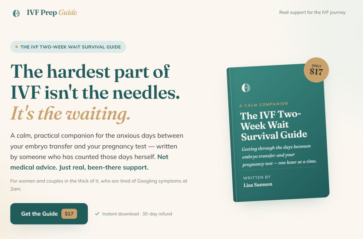 IVF Prep Guide screenshot