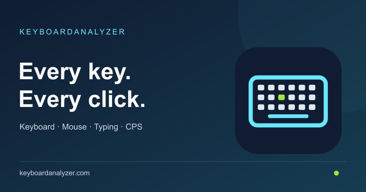 KeyboardAnalyzer website screenshot