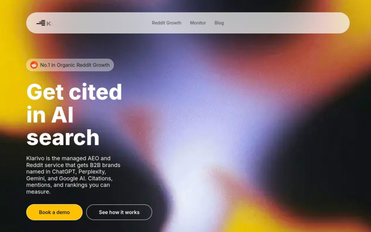 Klarivo website screenshot