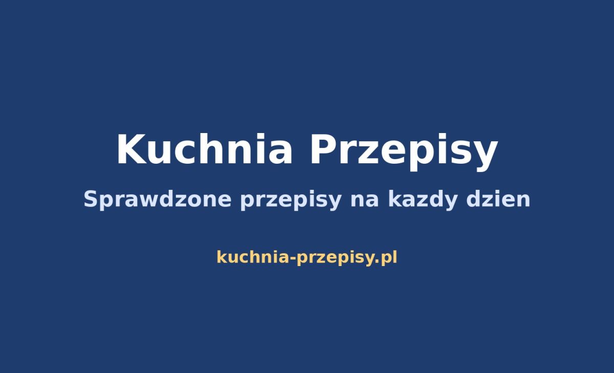 Kuchnia Przepisy website screenshot