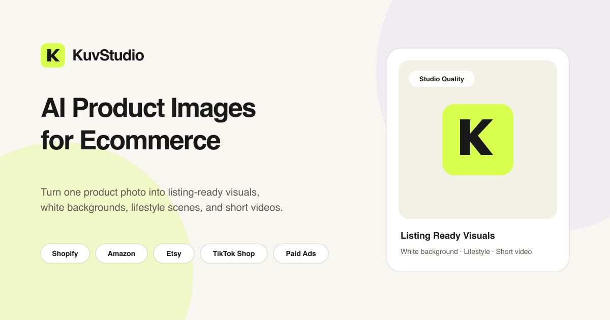 KuvaStudio website screenshot