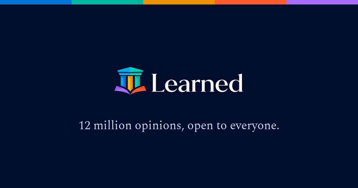 Learned.Law website screenshot