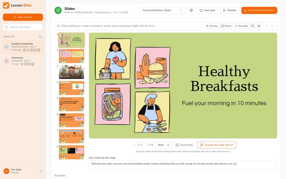 Lesson Dino website screenshot