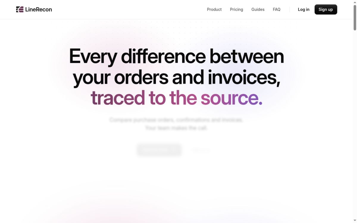 LineRecon website screenshot