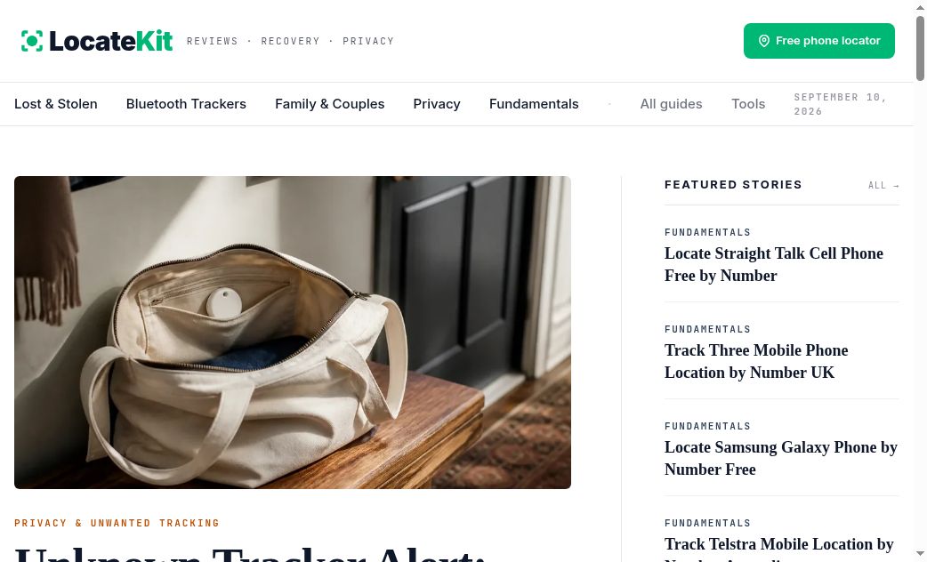 LocateKit website screenshot