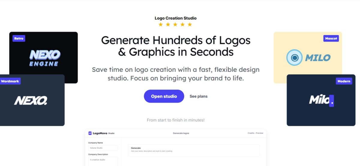 LogoMovo website screenshot