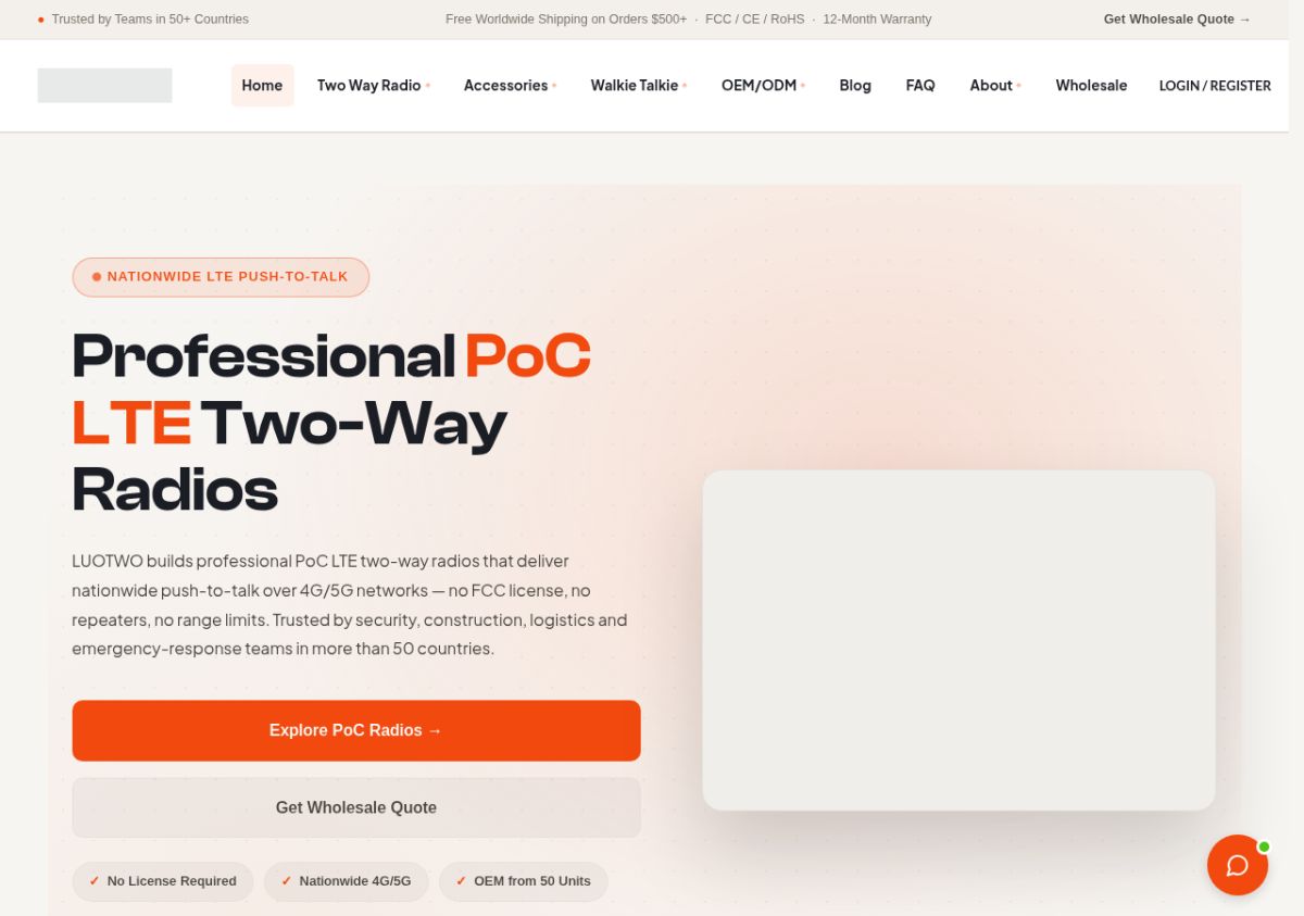 LUOTWO PoC Radio Store screenshot
