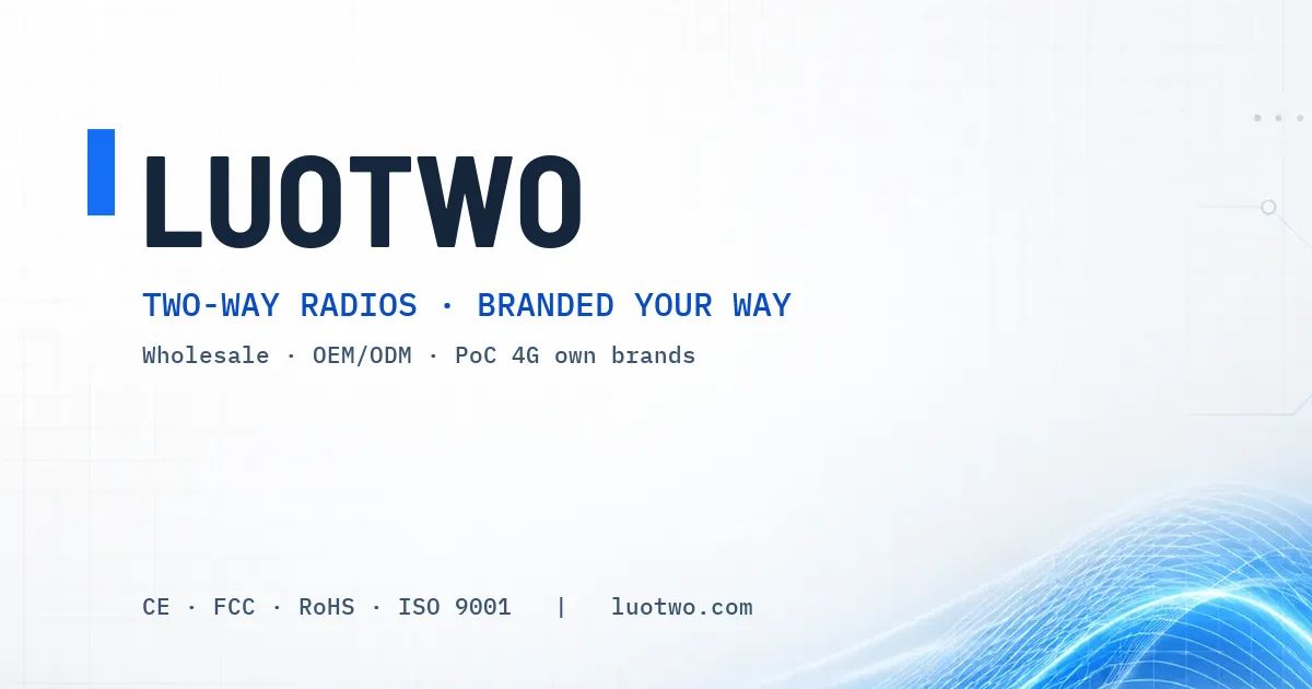 LUOTWO — Two-Way Radios &amp; OEM Manufacturing website screenshot