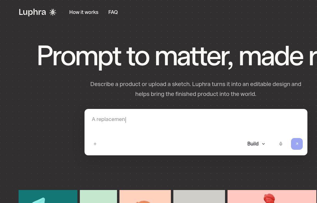 Luphra website screenshot