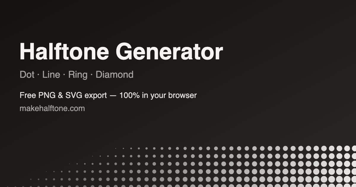 MakeHalftone website screenshot