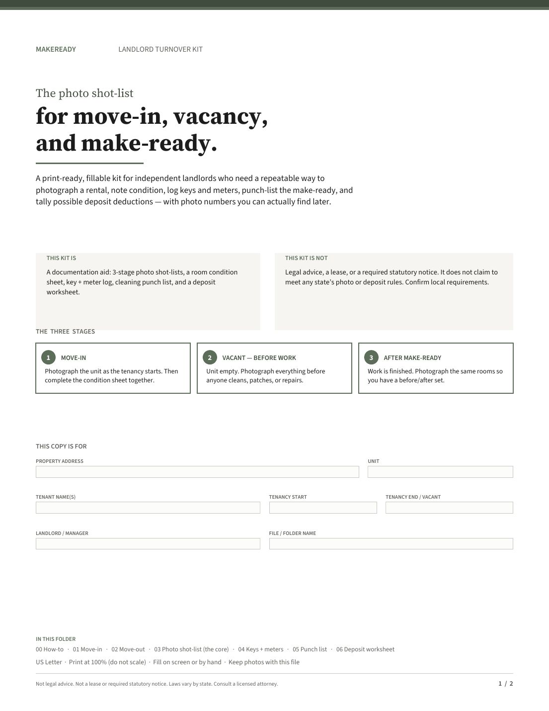MakeReady and TurnoverShot website screenshot