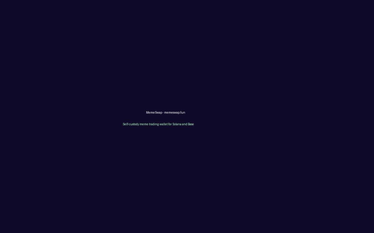 MemeSwap website screenshot