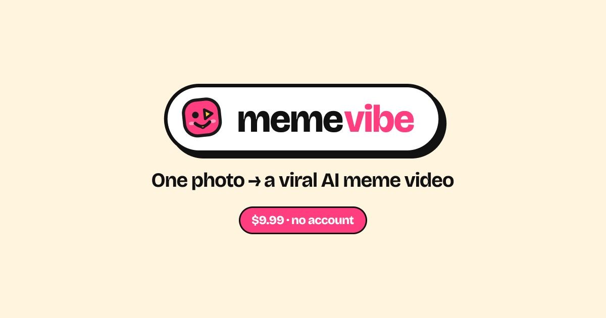 MemeVibe website screenshot