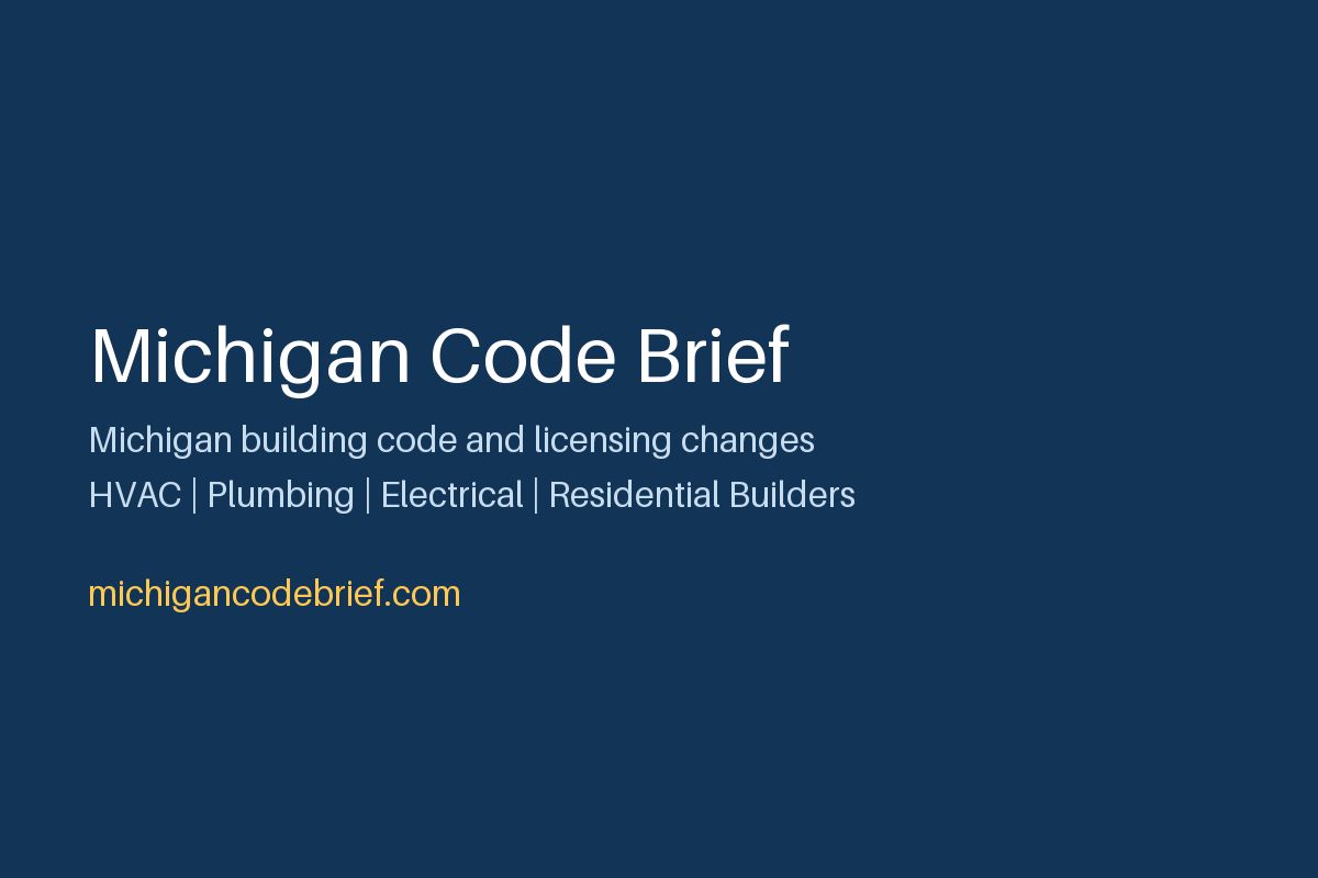 Michigan Code Brief screenshot