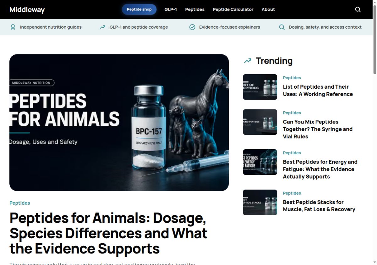 Middleway Nutrition screenshot
