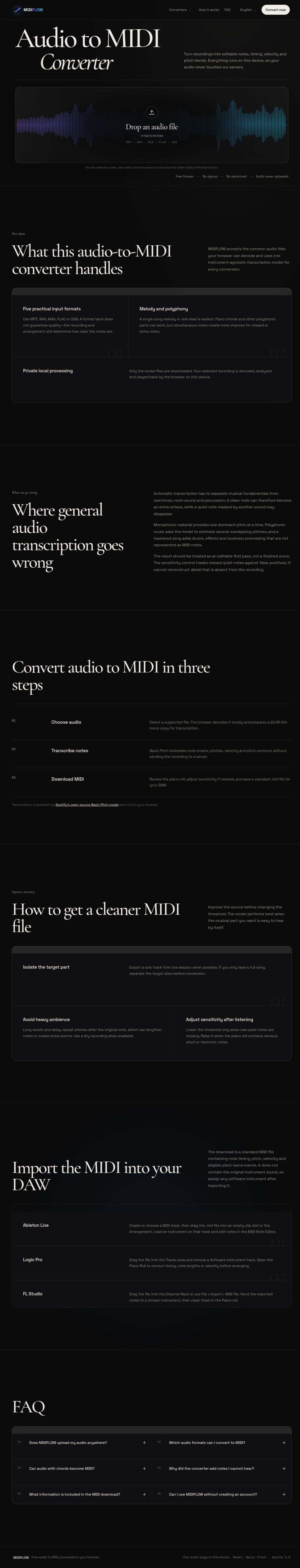 MIDIFLOW screenshot