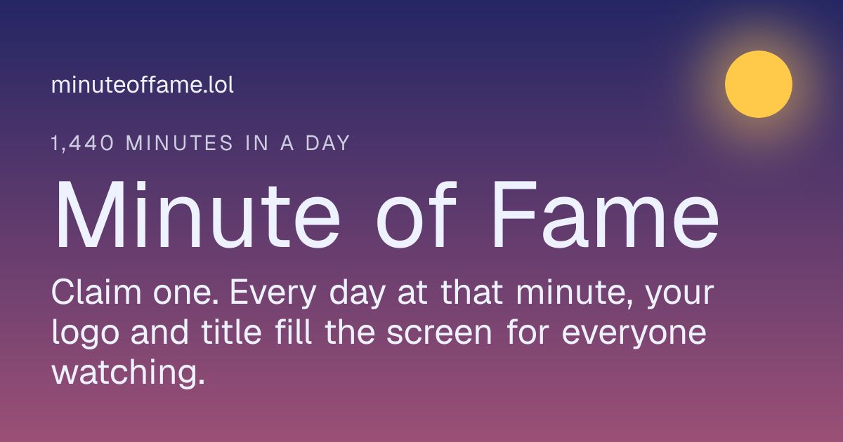 Minute of Fame screenshot