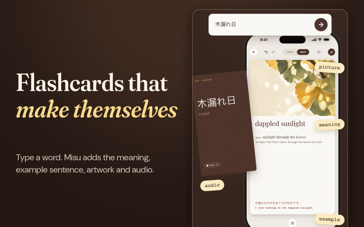 Misu Flashcards screenshot