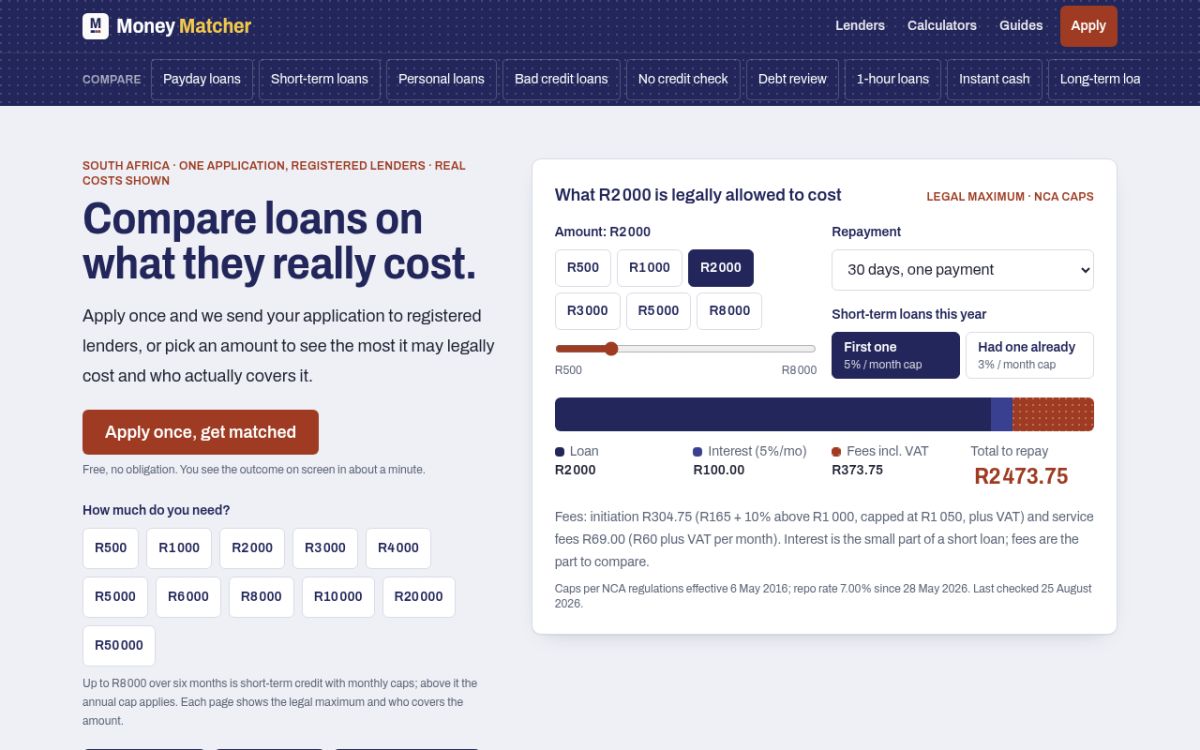 MoneyMatcher screenshot
