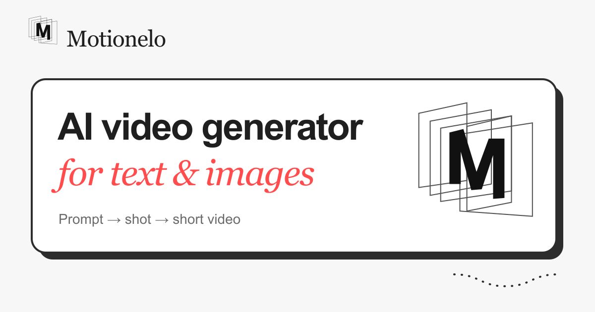 Motionelo website screenshot