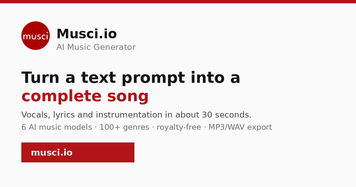 Musci.io screenshot