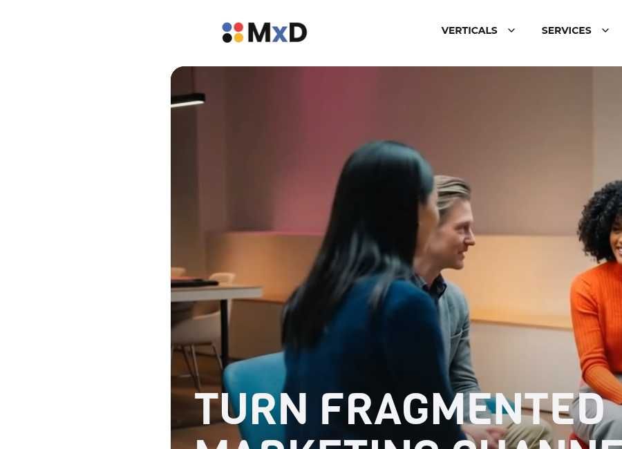 MxD Digital website screenshot