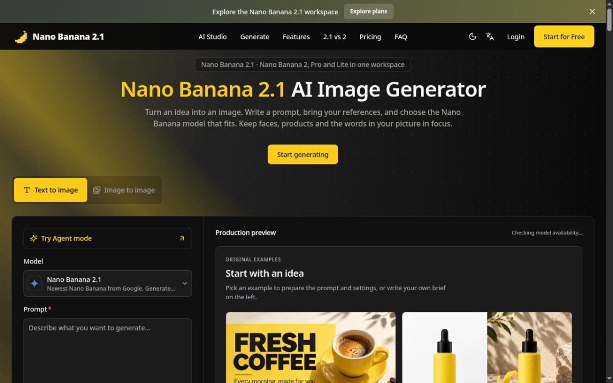 Nano Banana 2.1 Pro screenshot
