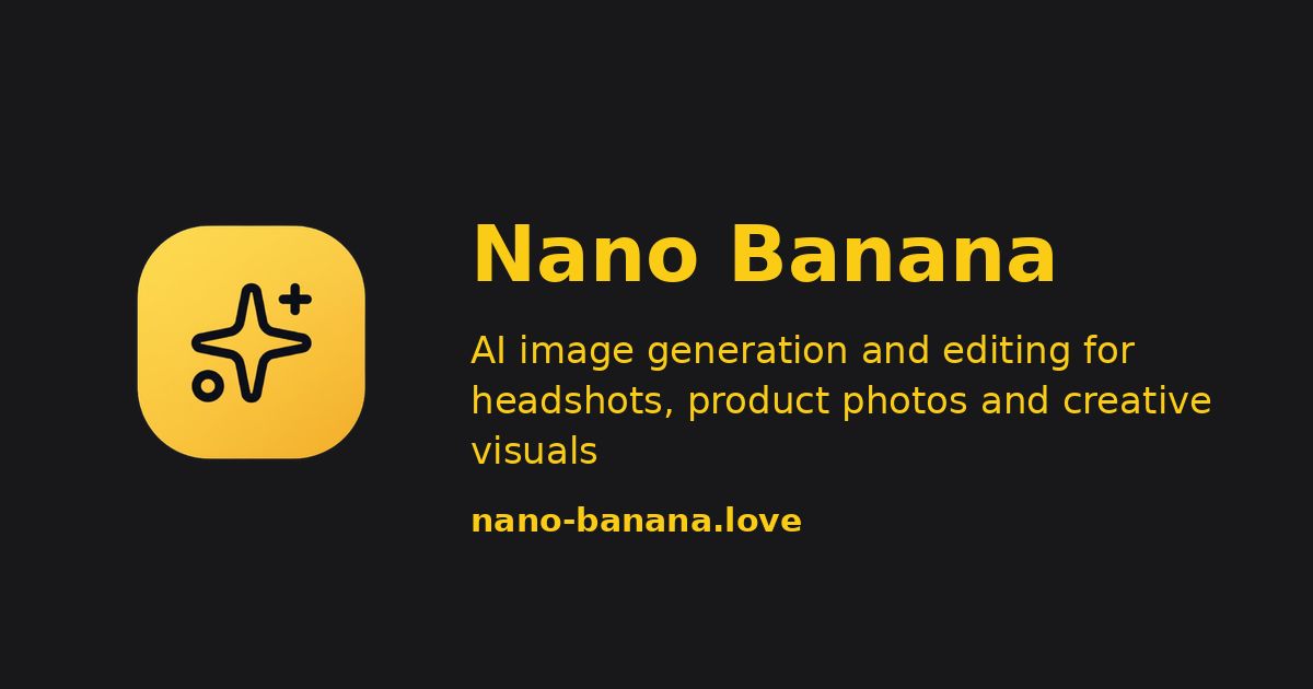Nano Banana website screenshot