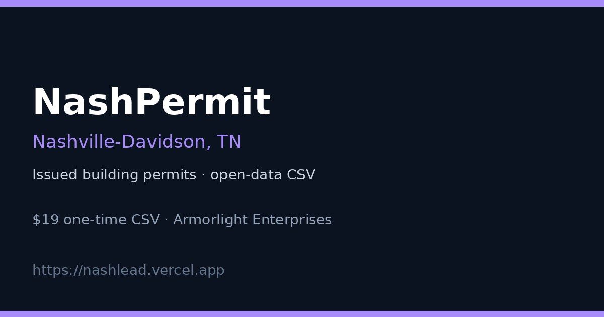 NashPermit screenshot