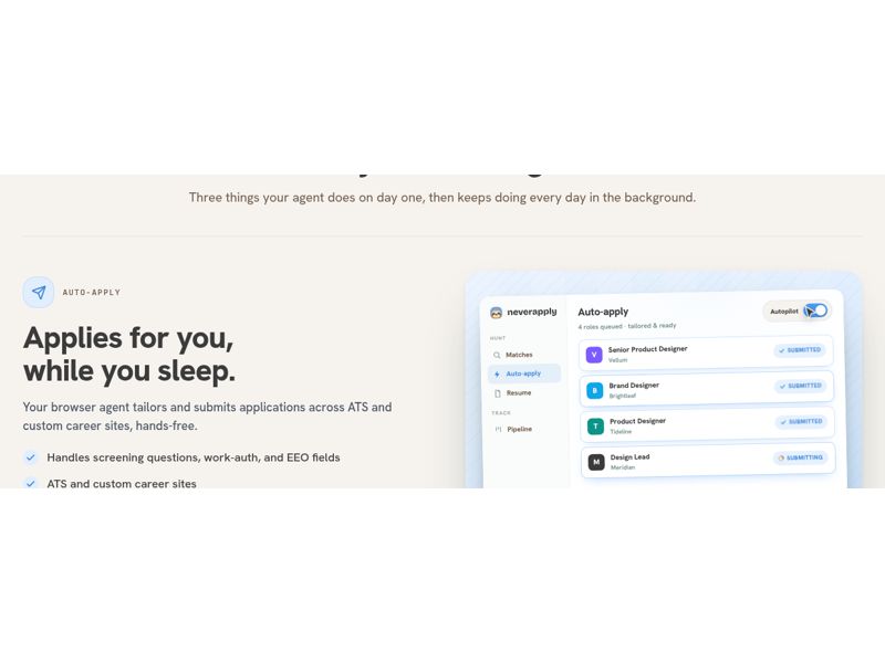 NeverApply website screenshot