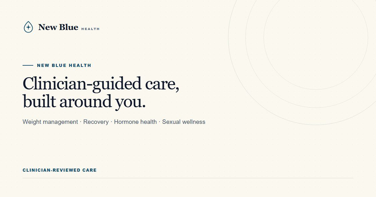 New Blue Health website screenshot