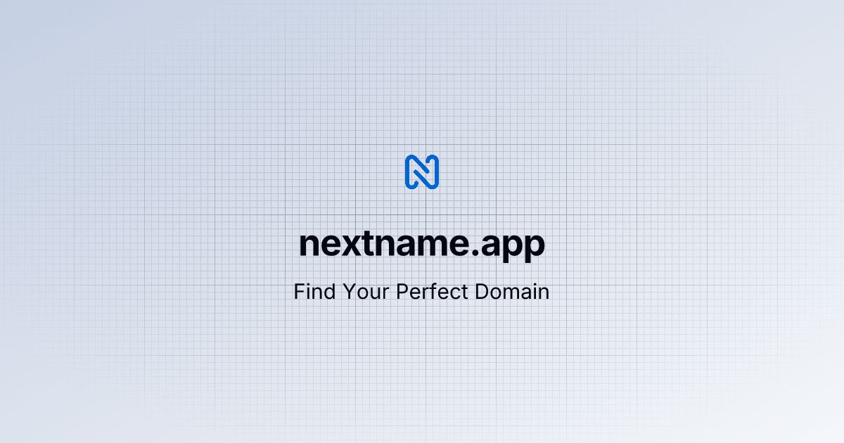 NextName website screenshot