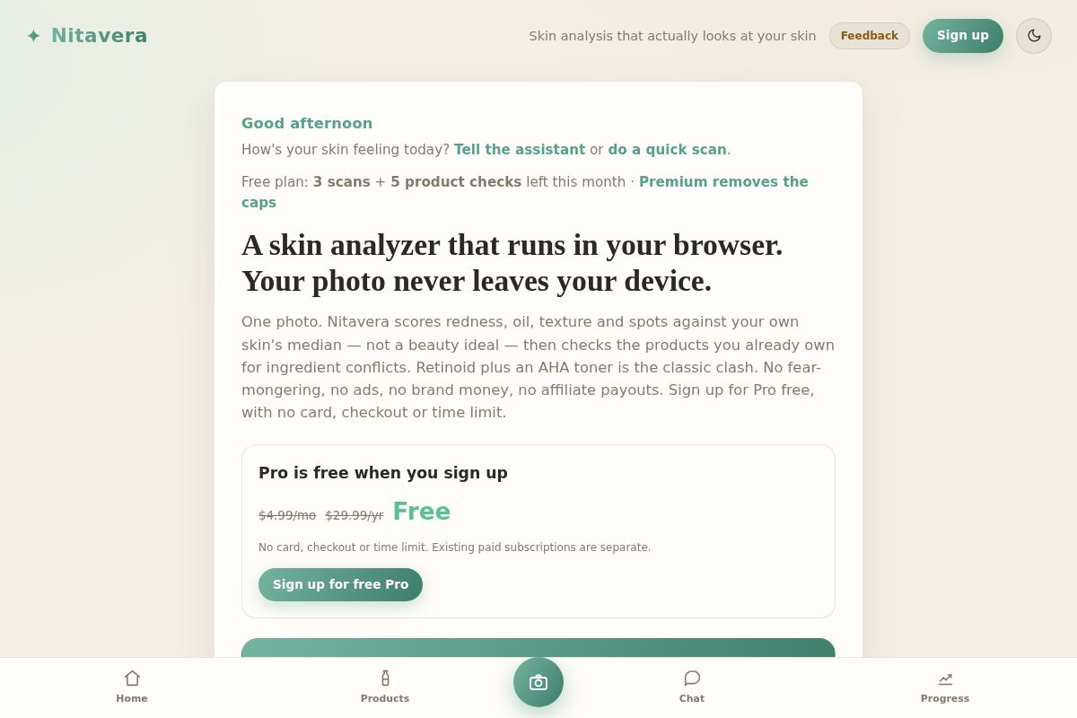 Nitavera website screenshot