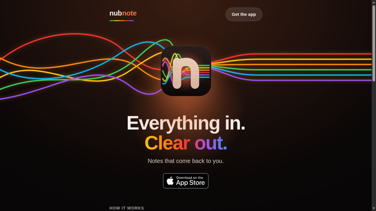Nubnote screenshot
