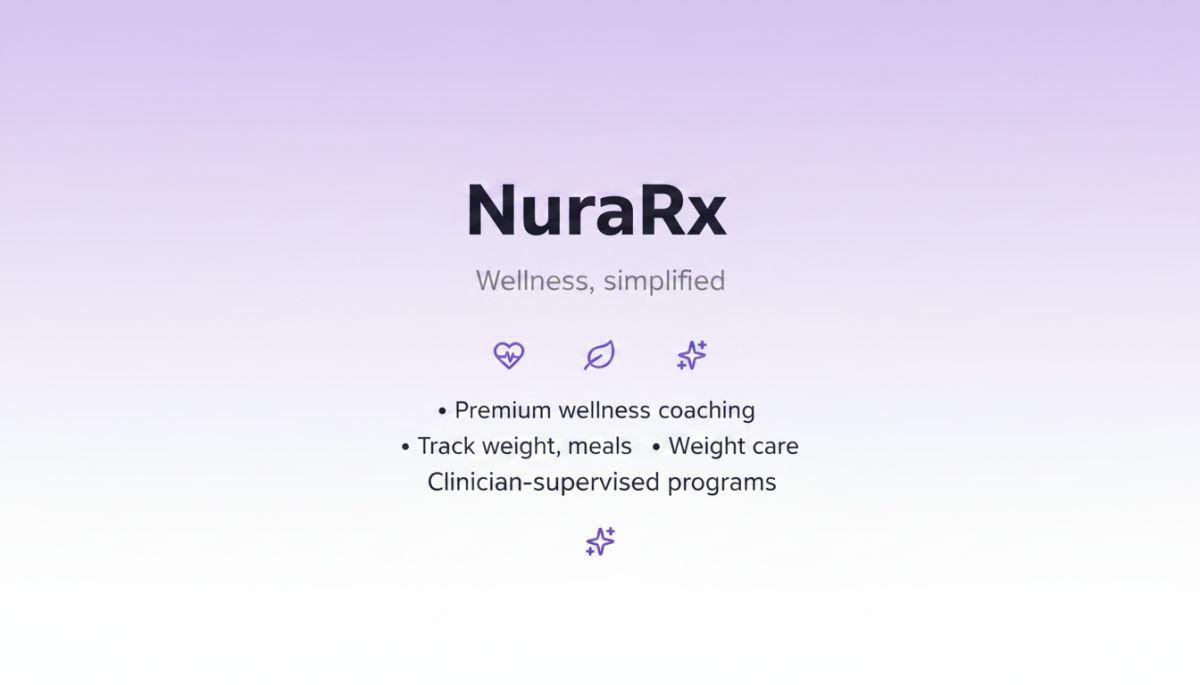 NuraRx Wellness website screenshot