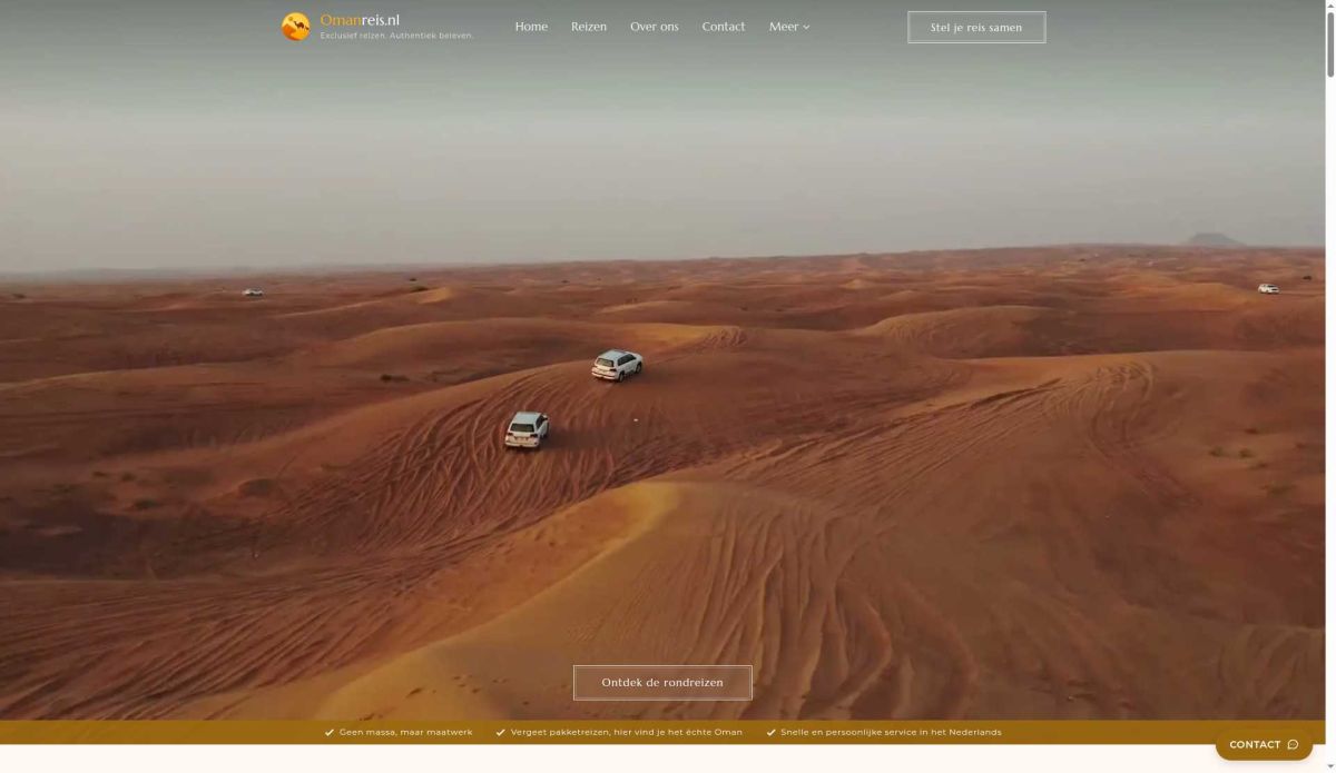Oman Reis website screenshot