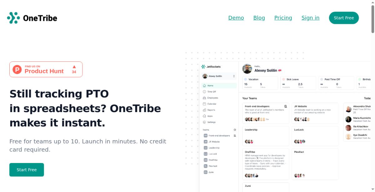 OneTribe – HR and Leave Management System | Leave Tracking | Time off Manager - LeaveBoard – OneTribe screenshot