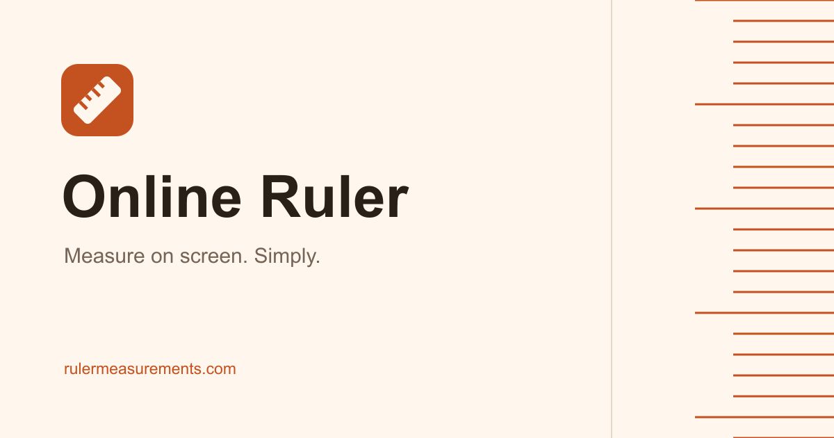 Online Ruler website screenshot