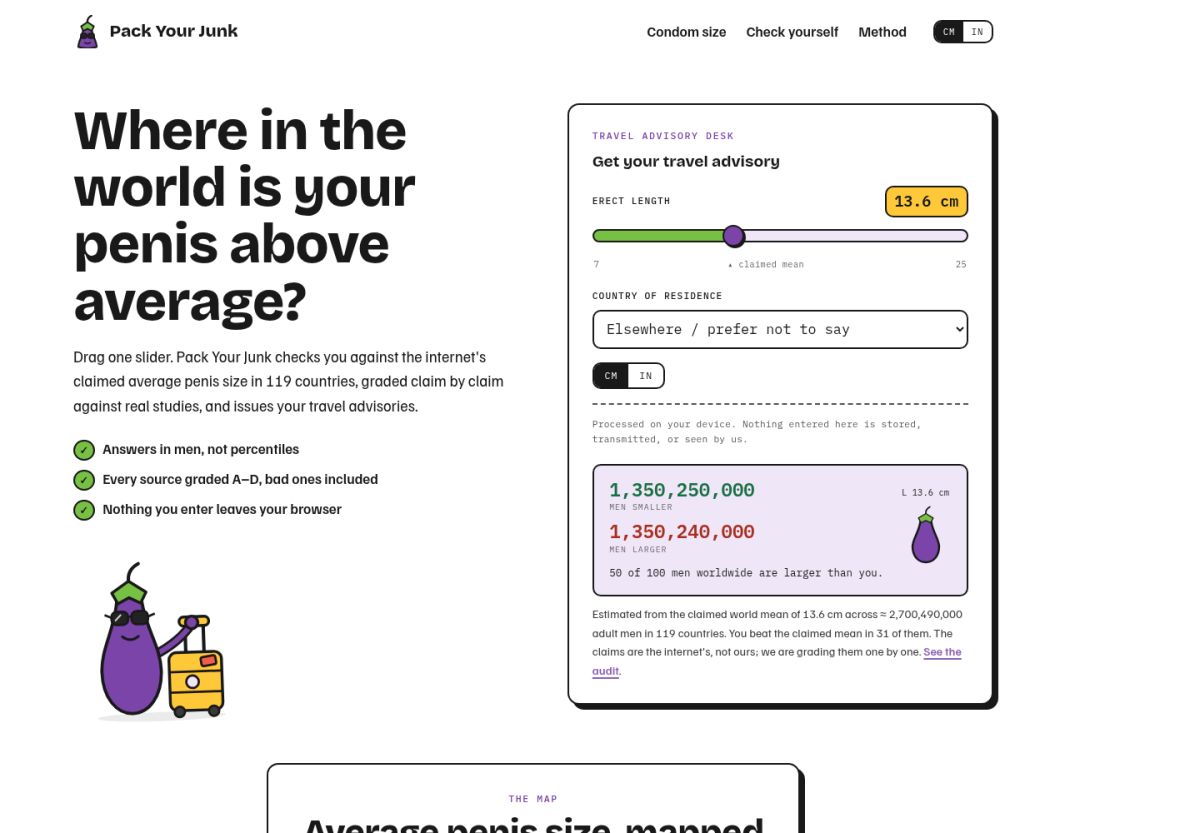Pack Your Junk website screenshot