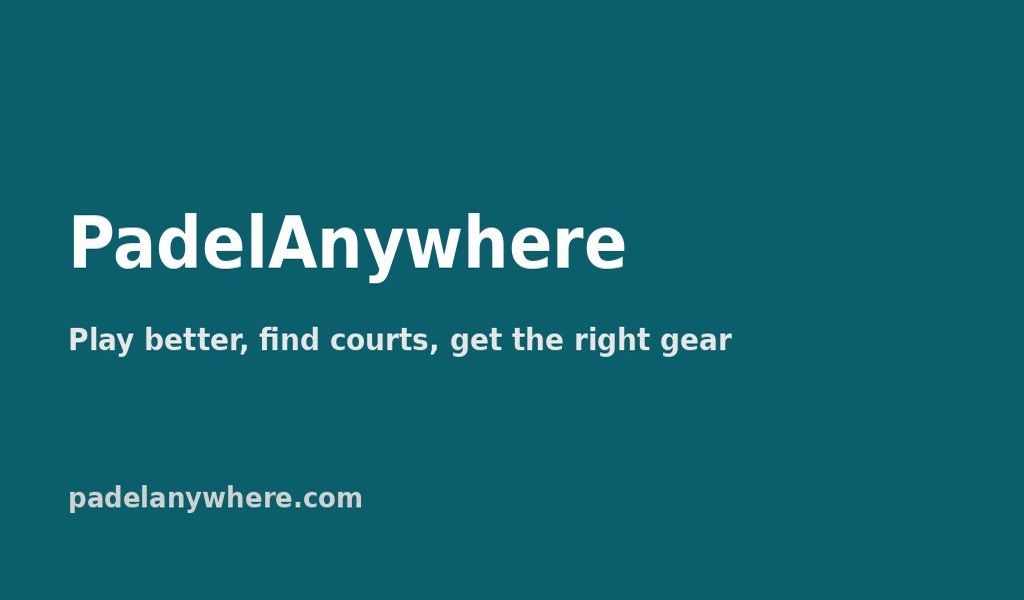PadelAnywhere website screenshot