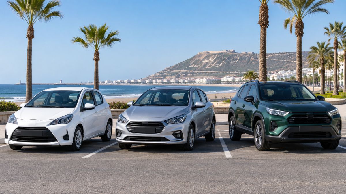 PAFRENT Car Rental Agadir Airport website screenshot